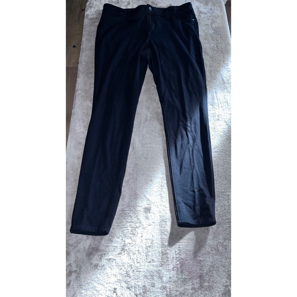 Jessica Simpson Kiss Me Skinny Black Pants Womens Size 10/30 Mid Rise Stretch